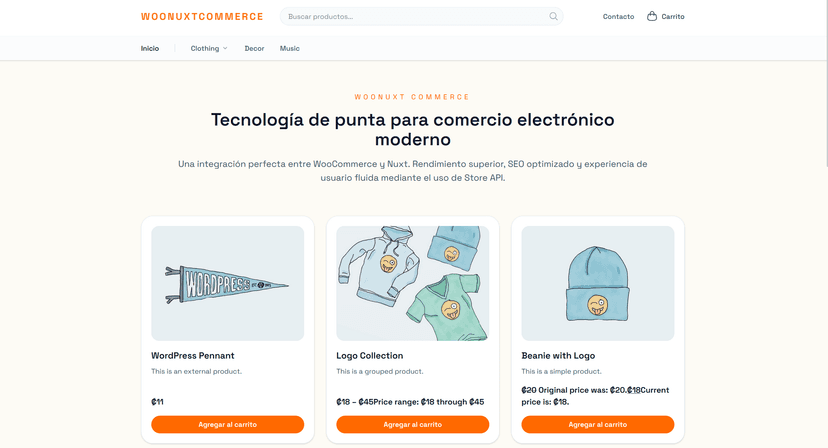 WooNuxt Store